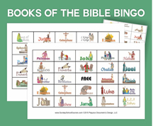 Books of the Bible Bingo Card