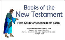 books of the bible flash cards