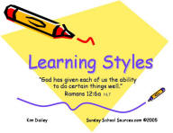 using learning styles in church